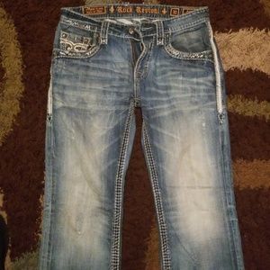 Mens rock revival jeans
